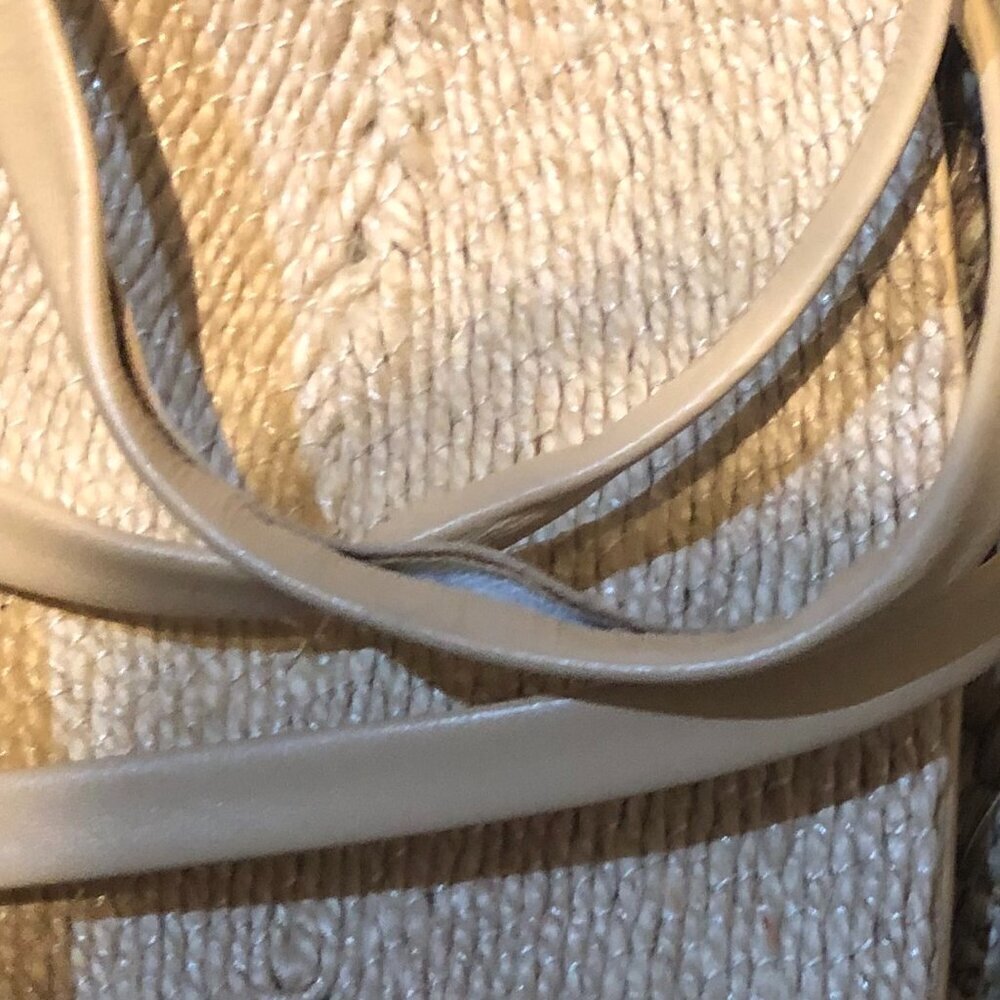 Zara Cream Strappy Square-Toe Sandals - Picture 6 of 11